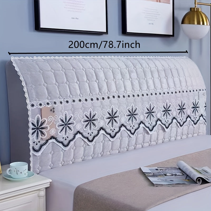 Protect your bed with this super soft quilted headboard cover, in a luxury solid color, to keep it free from dust and stains.