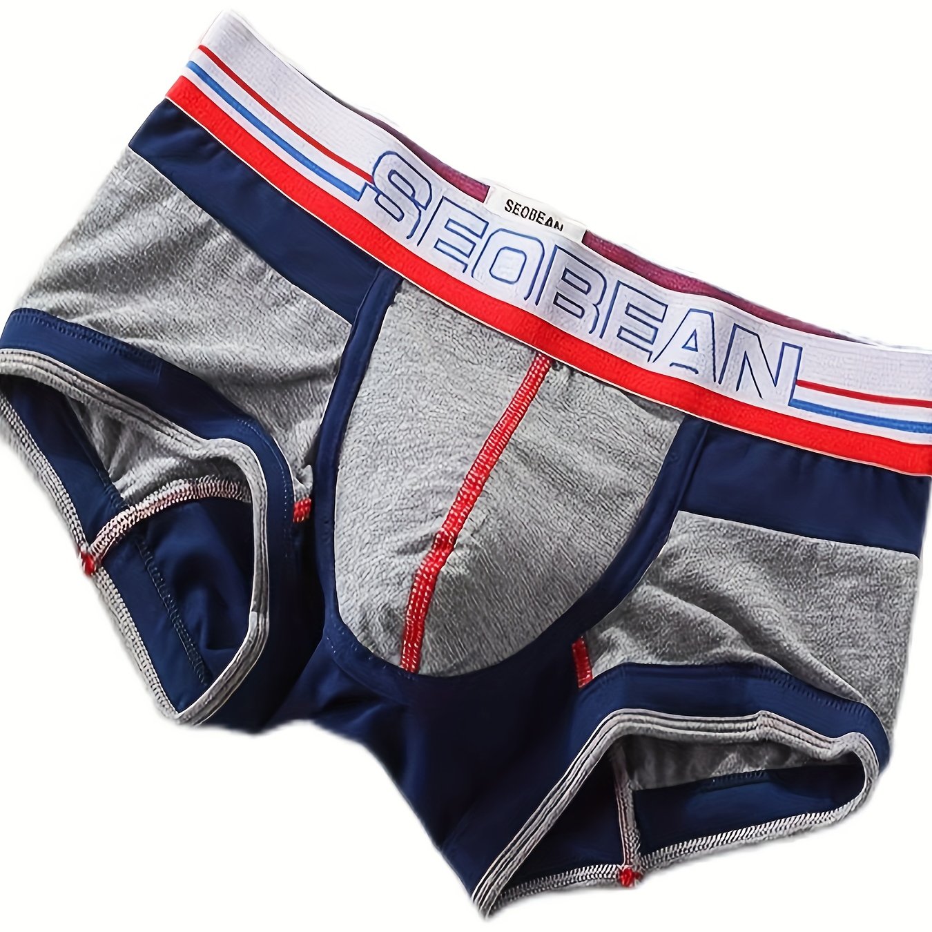 Low-rise boxer briefs with contrasting pouch designed for young individuals with a unique style, comfortable and breathable.