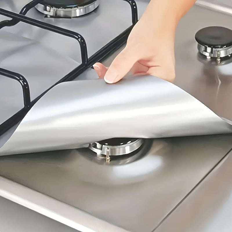 1/4pcs Reusable Kitchen Stove Burner Cover for Surface Protection and Cleaning.