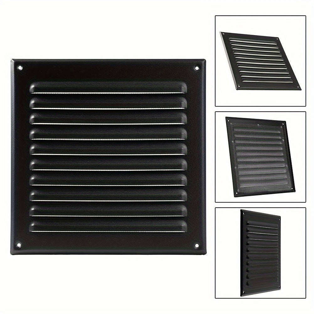 Cover your air vent with this 25.4x25.4 cm Aluminum Grille, perfect for AC systems, HVAC, and improving air circulation. This non-electric louvered shutter ventilation cover is a must-have accessory.