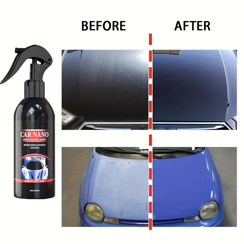 Top-of-the-line Nano Ceramic Coating Spray for ultimate car protection. Hydrophobic glass treatment and waterproof formula for cars.