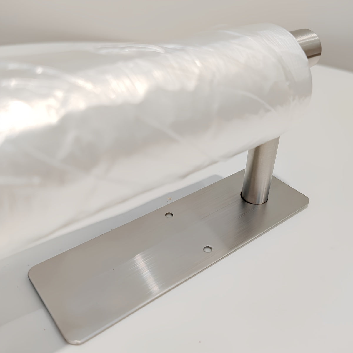 Securely mountable Stainless Steel Paper Towel Holder for Under-cabinet or Wall, with Strong Self-Adhesive Backing - Ideal for Christmas or Halloween gift giving