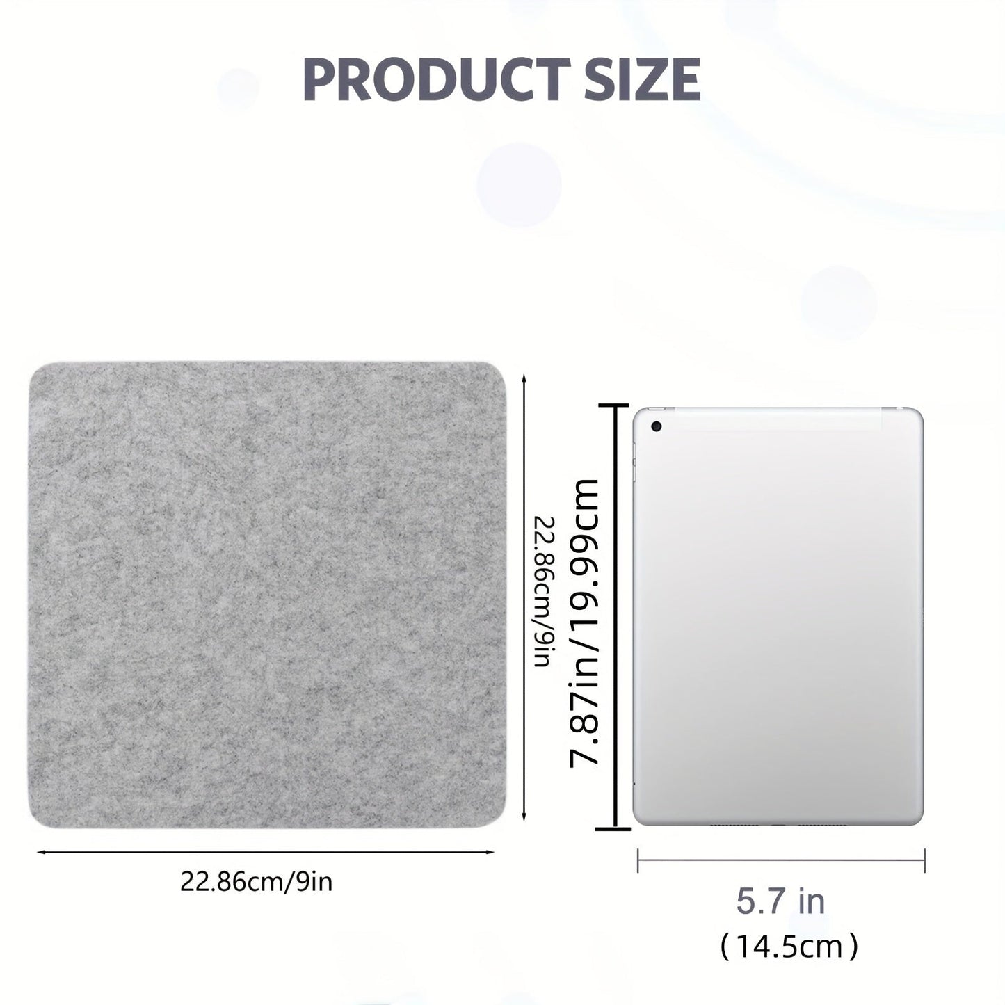 One piece of Wool Felt Mat perfect for Ironing, a convenient Non-Electric Ironing Board Pad, ideal for DIY Craft Sewing projects. Versatile Tabletop Ironing Mat for Clothing, Crafting, and Tailoring.