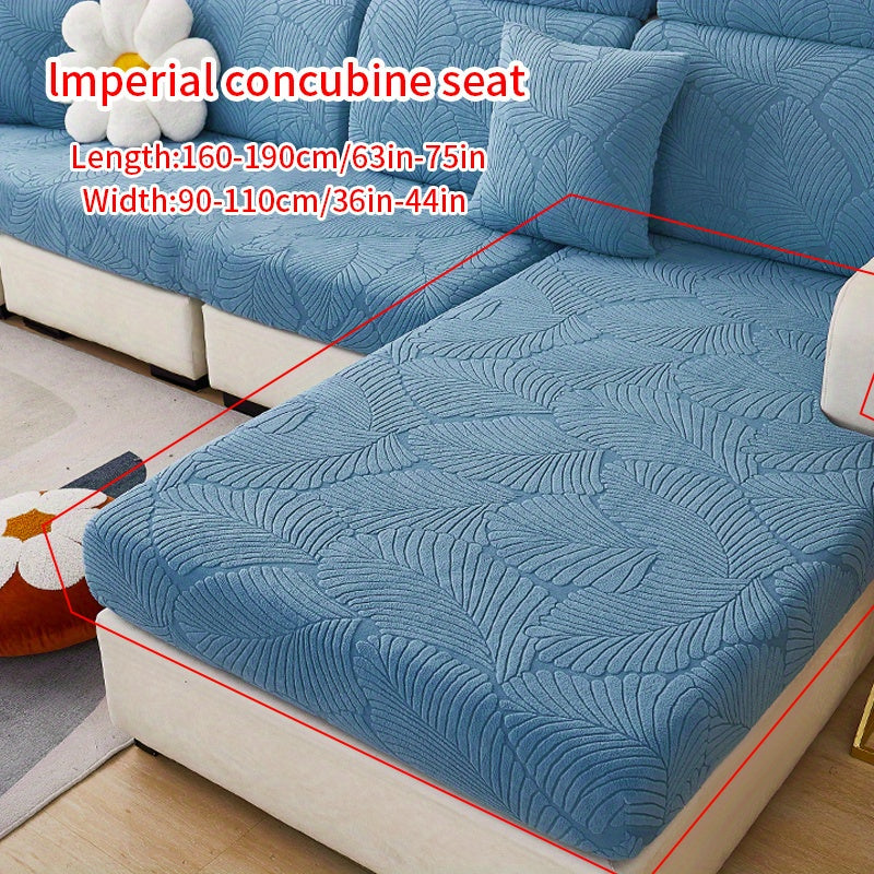 Non-slip elastic sofa slipcover protects furniture year-round in any room.