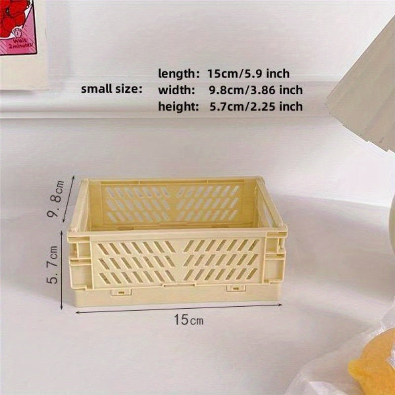 1 Folding Storage Basket for student stationery and small sundries, stackable and collapsible.