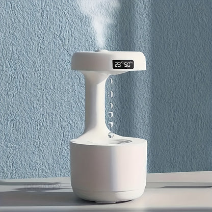 Enhance your home's air quality and mood with the Anti-Gravity Humidifier featuring a clock, night light, and ornament.