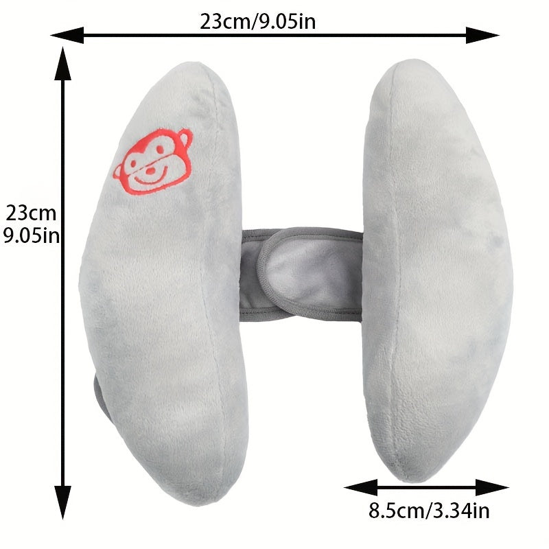 Мягкая подушка для шеи в форме банана, разработанная для комфорта малыша - идеально подходит для использования в колясках и автокреслах, отличный подарок на Рождество или Хэллоуин