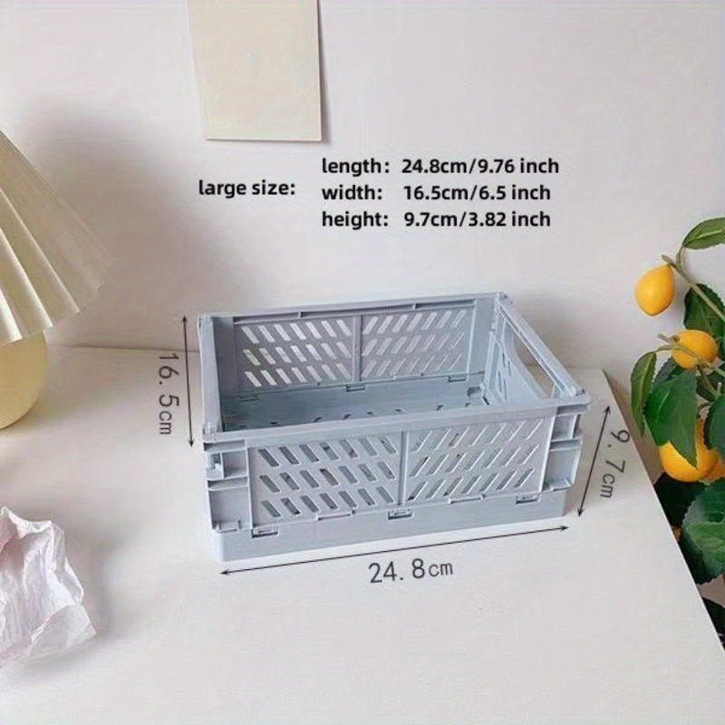 1 Folding Storage Basket for student stationery and small sundries, stackable and collapsible.