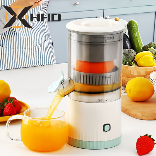 HHD Multifunctional Portable Juicer - Automatic Citrus Squeezer with Efficient Separation and USB Rechargeable 800mAh Lithium Battery. Compact cup for fresh orange juice, essential for home