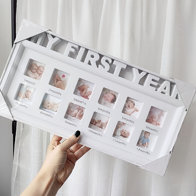 A versatile gift idea for your little one's special moments - 12 Months Baby Milestone Photo Sign Frame. Perfect for 1st Birthday, Halloween, Thanksgiving, and Christmas.