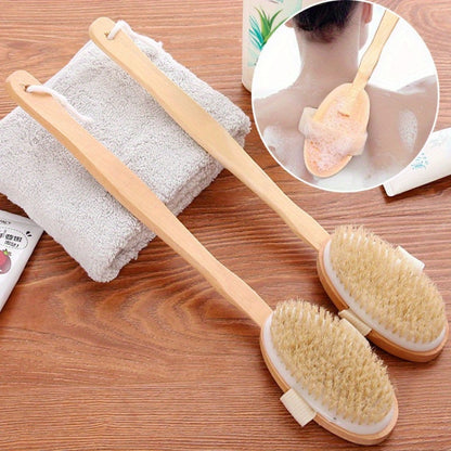 High-quality Bemore dry brush with long handle for gentle exfoliation, ideal for sensitive skin.