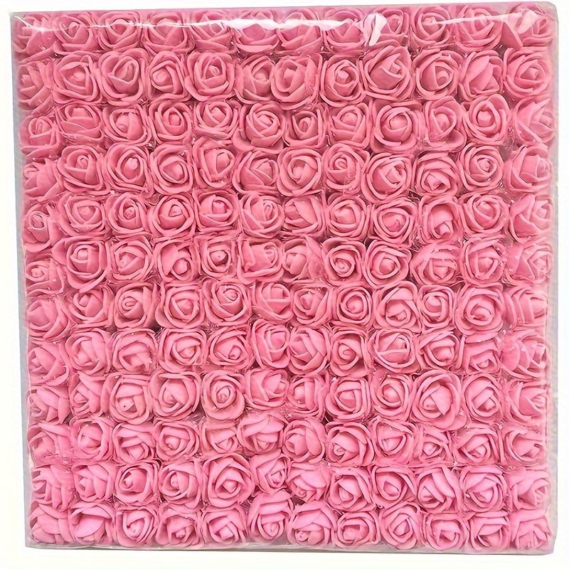 144 artificial rose heads package for DIY decor, flower wreaths, gift box accents, Mother's Day, Valentine's Day, and weddings.