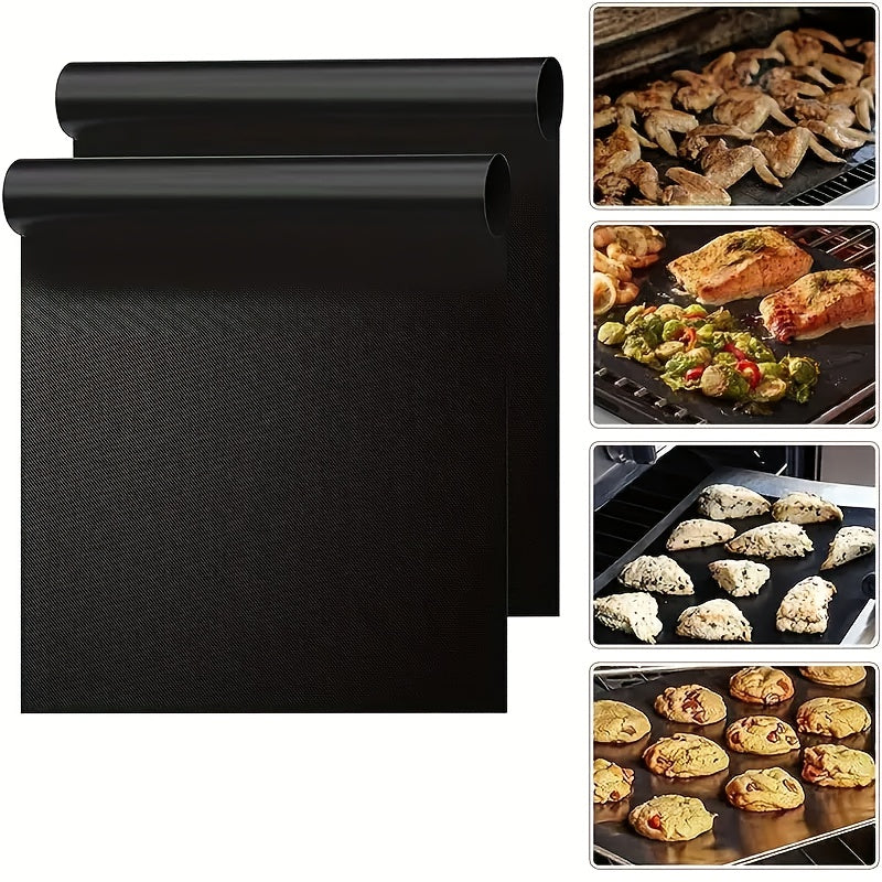 One-piece Long-lasting Silicone Baking Mat with Non-Stick Coating - Eco-friendly and Resilient, Suitable for Electric and Gas Ovens, Great for BBQs and Outdoor Cooking.