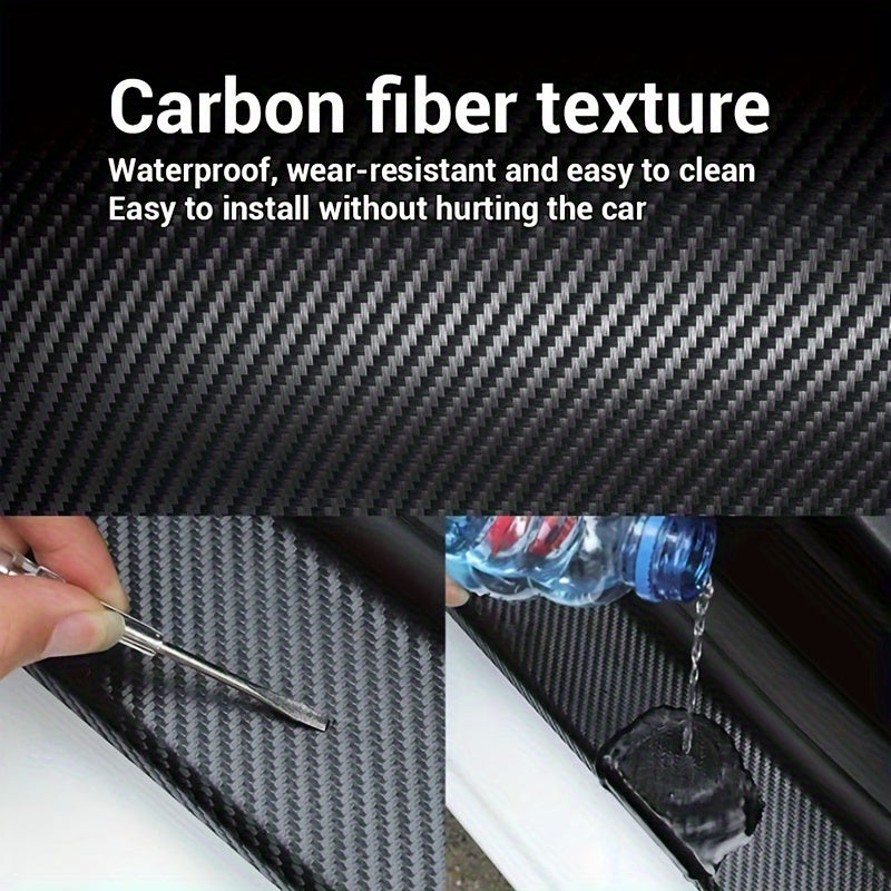 3D carbon fiber sticker film for car protection against scratches.