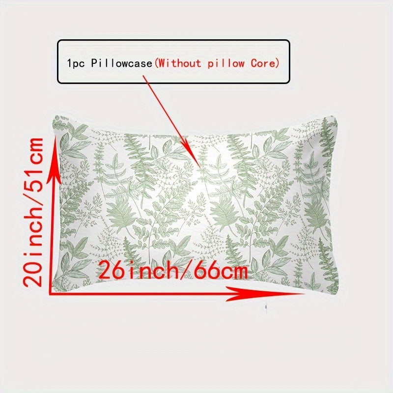 Soft envelope closure pillowcase made of 100% cotton, without core. Features flower and plaid patterns on breathable fabric with a thread count of 144TC. Ideal for main bedroom, guest room, or dorms. Perfect gift idea.