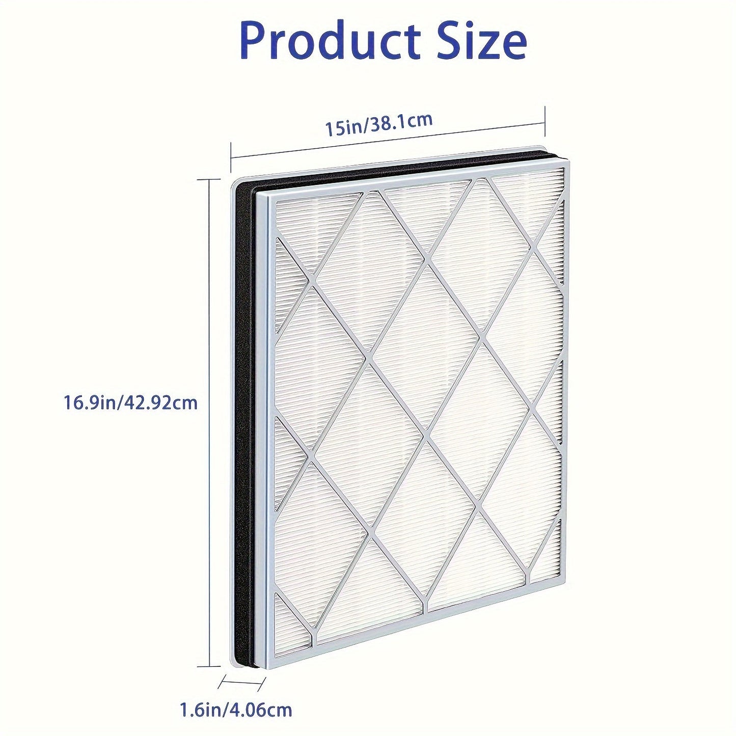 Replacement True HEPA Filter for Shark HE4 Series, Compatible with H13, High Efficiency Air Purifier Filter designed for HE401, HE402, HE405 Models - Made of Durable Plastic