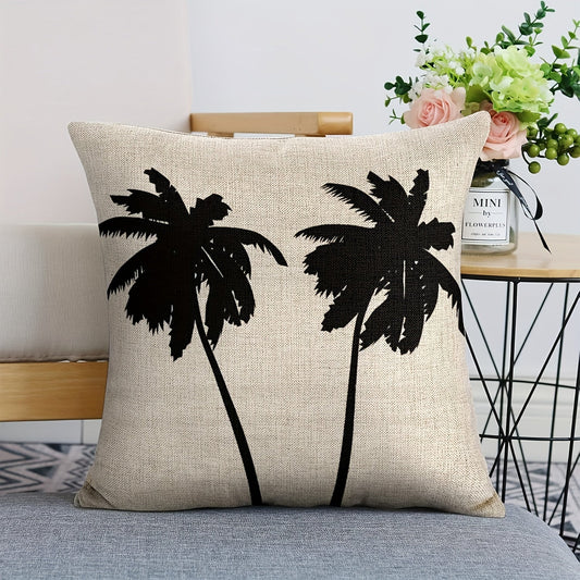 1 dona Zamonaviy Divan yoki Yashash Xonasi Yotoqxonasiga mo'ljallangan Linen Palm Pillowcase. Bir tomondan bosilgan, yostiq yadrosi kiritilmagan.