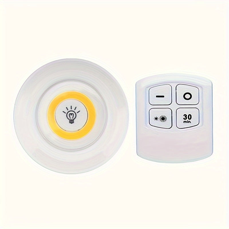 Smart Wireless LED Under-Cabinet Lights with Remote Control, for Wardrobe, Kitchen, and more. Available in 6pcs, 3pcs, 1pc.