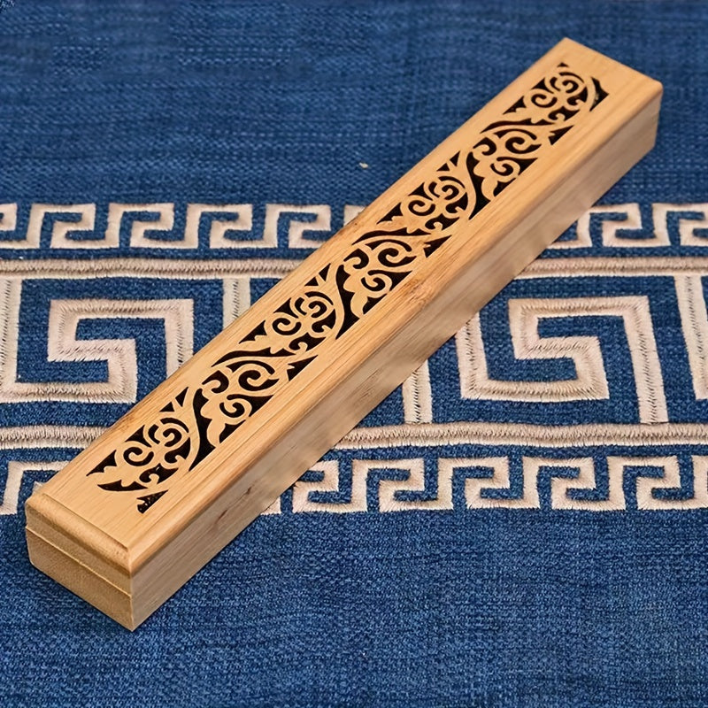 Wooden incense holder for home decoration and relaxation.