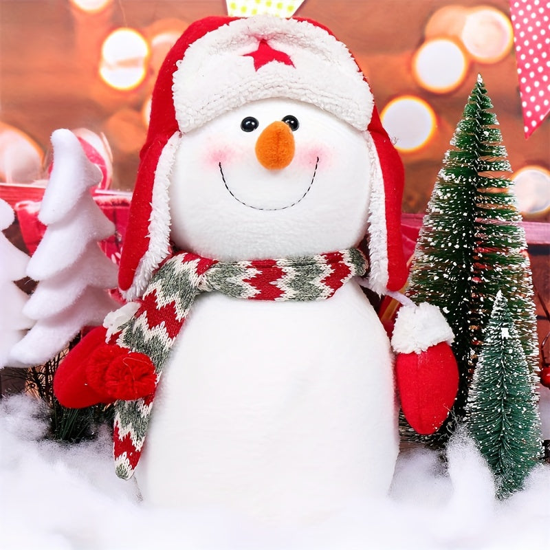 Soft and fluffy snowman decoration for village under Christmas tree, 60g per bag of artificial snow blanket.