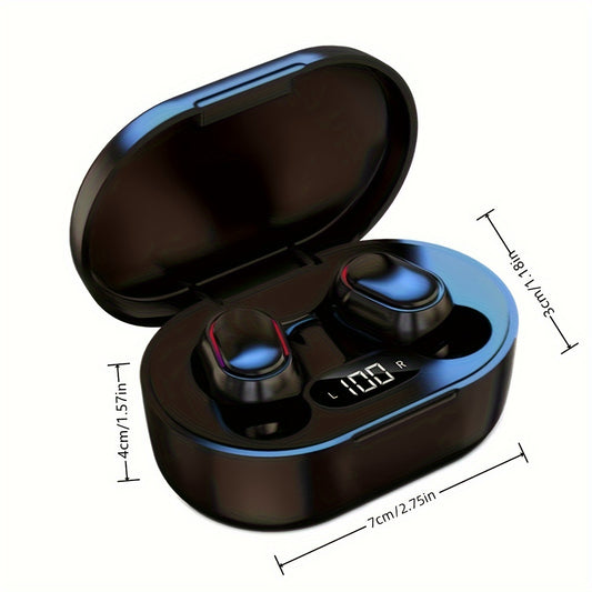 New Wireless Earphones Headphones with LED Display Touch In-Ear TWS Wireless Earbuds for Sports, Music, and Gaming on IOS/Android in 2025.