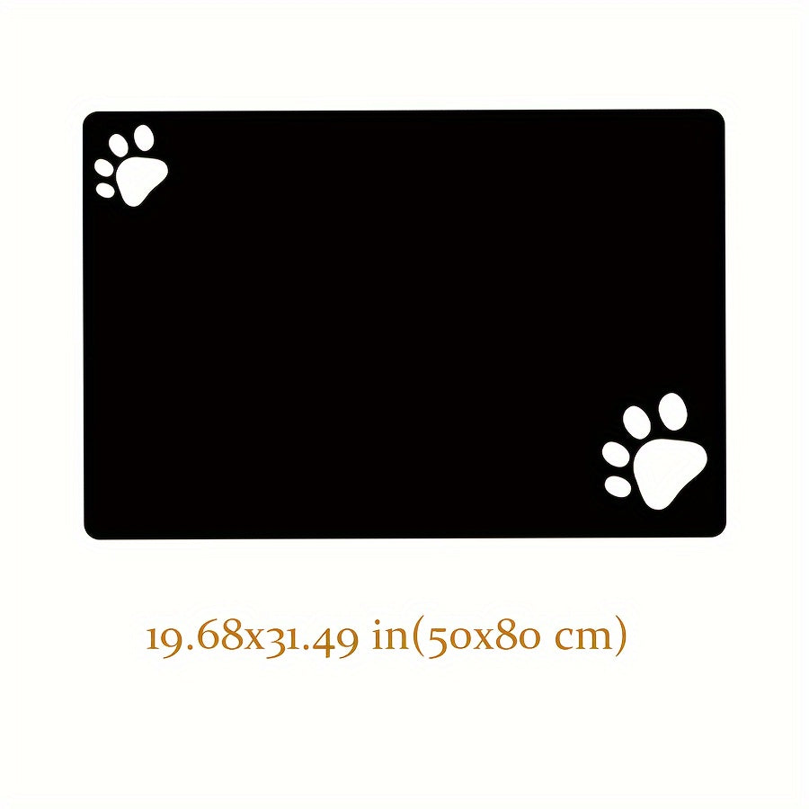 Soft non-slip pet mat for dogs, absorbs liquids quickly, easy to clean.