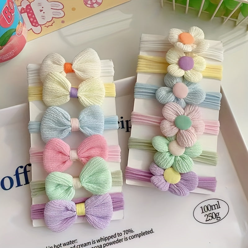 Cute flower rubber bands for children, high elasticity and won't damage hair. Perfect hair accessory for girls.