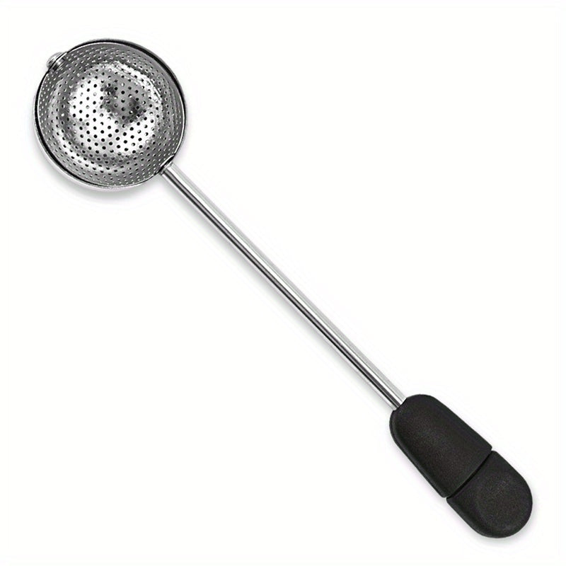 One Piece Stainless Steel Tea Infuser - Durable Mesh Tea Strainer for Loose Leaf Green Tea - Ideal for Use in Mugs and Teapots