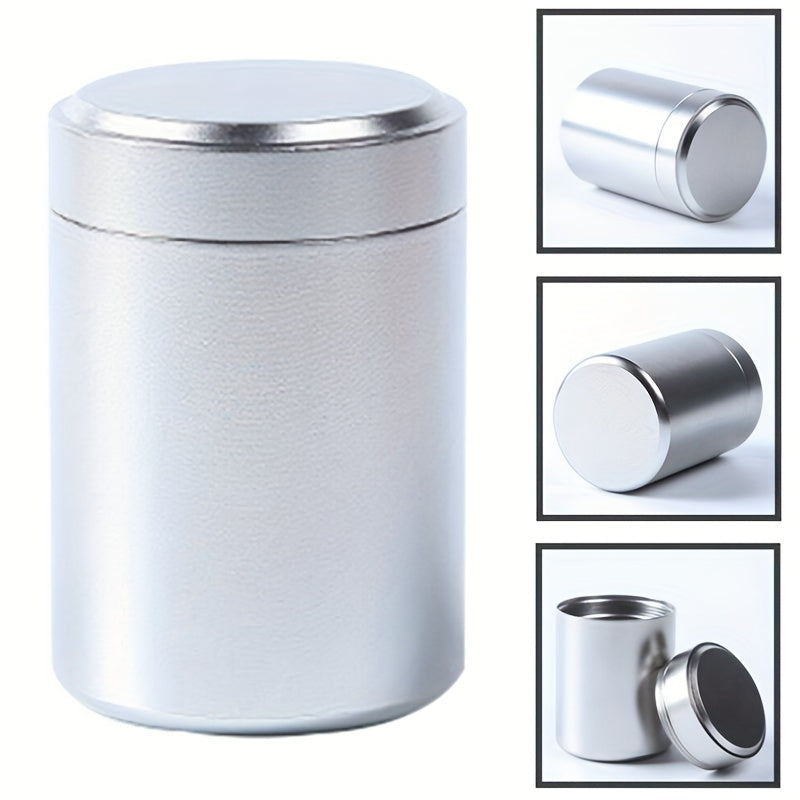 Compact and innovative, this tea packaging box is a portable canister crafted from titanium-aluminum alloy for durable and secure storage of tea leaves.