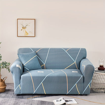 High elastic sofa slipcover with anti-slip foam strip, dustproof and suitable for all seasons. Includes 1 pillowcase without core. dimensions are 40.89cm * 40.89cm. Ideal for protecting furniture and enhancing home decor.