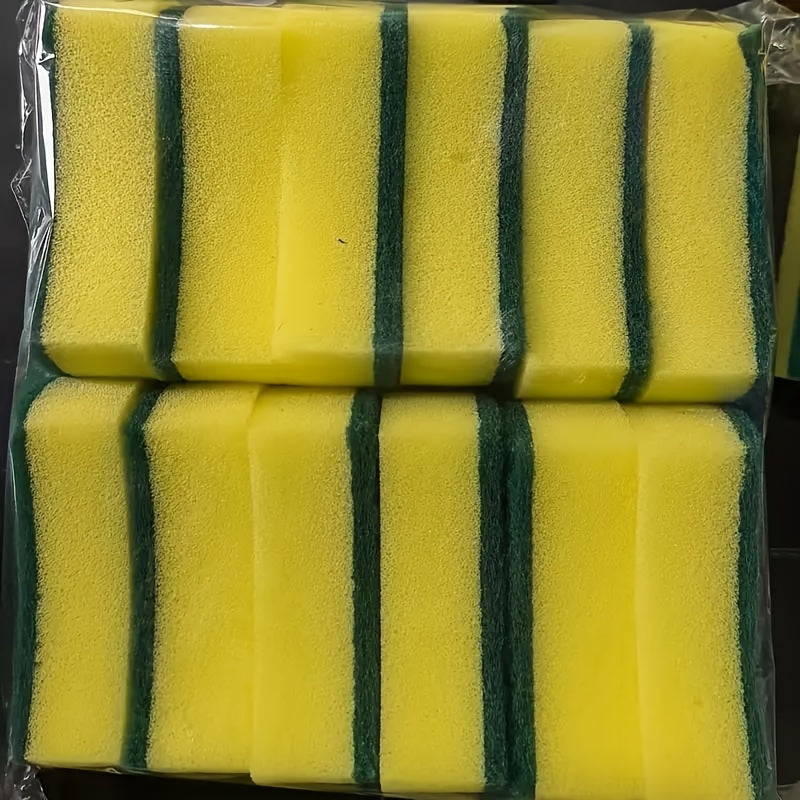 Get ready for the new semester with our versatile cleaning sponge! This double-sided scrubbing pad is perfect for all your home cleaning needs, from dishes to kitchen surfaces. Made with high-quality materials, this durable and scratch-free sponge wipe