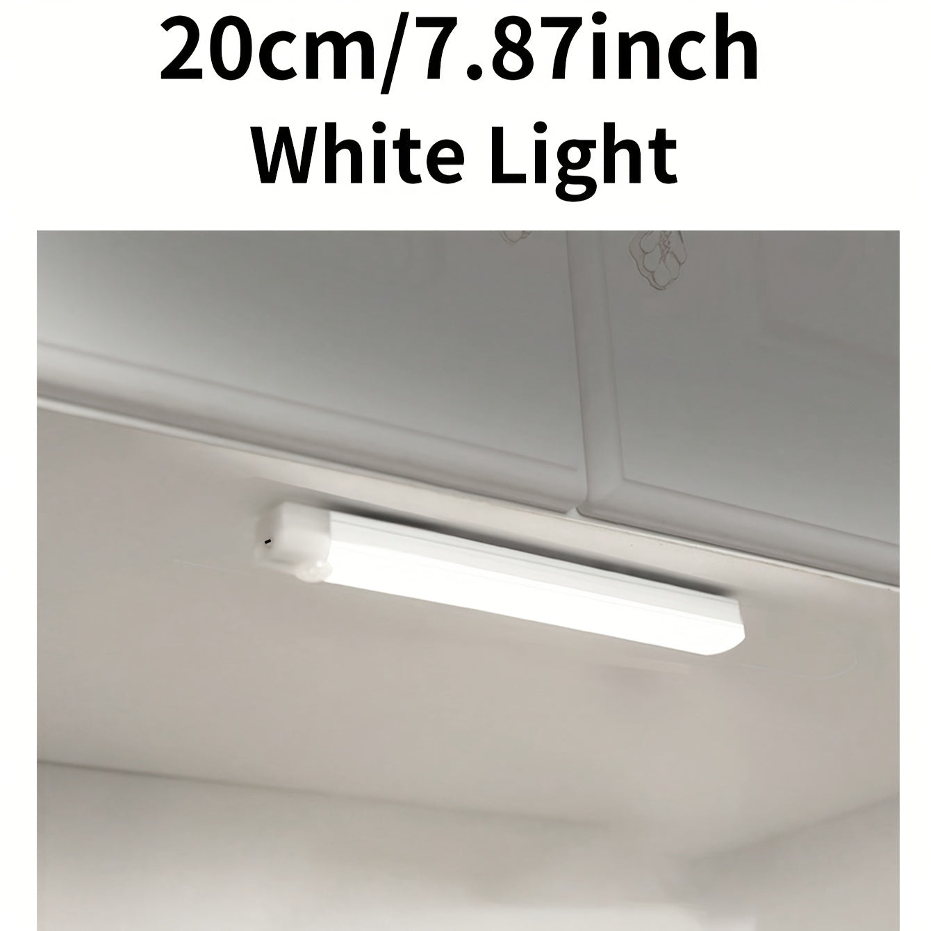 Rechargeable motion sensor light for indoor use with various mounting options and touch switch. Suitable for multiple areas such as rooms, kitchens, closets, and bathrooms. Built-in lithium