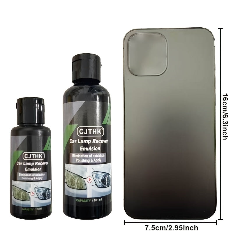 Headlight polish scratch remover for car maintenance.