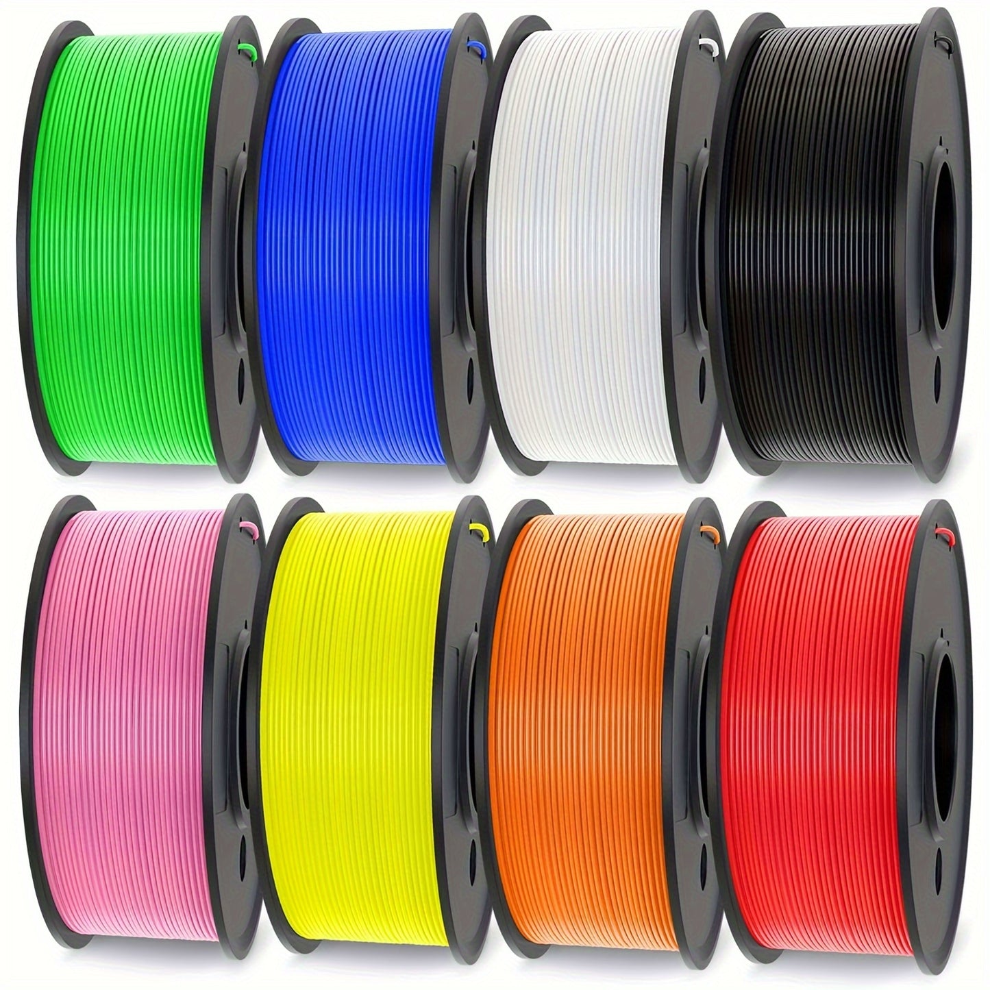 SUNLU PETG 3D Printer Filament Set, 1.75mm, 2kg Total (0.25kg Each), Vacuum Sealed, 8 Pack Multi-Color, Good Adhesion, Less Warping, Smooth Print Material