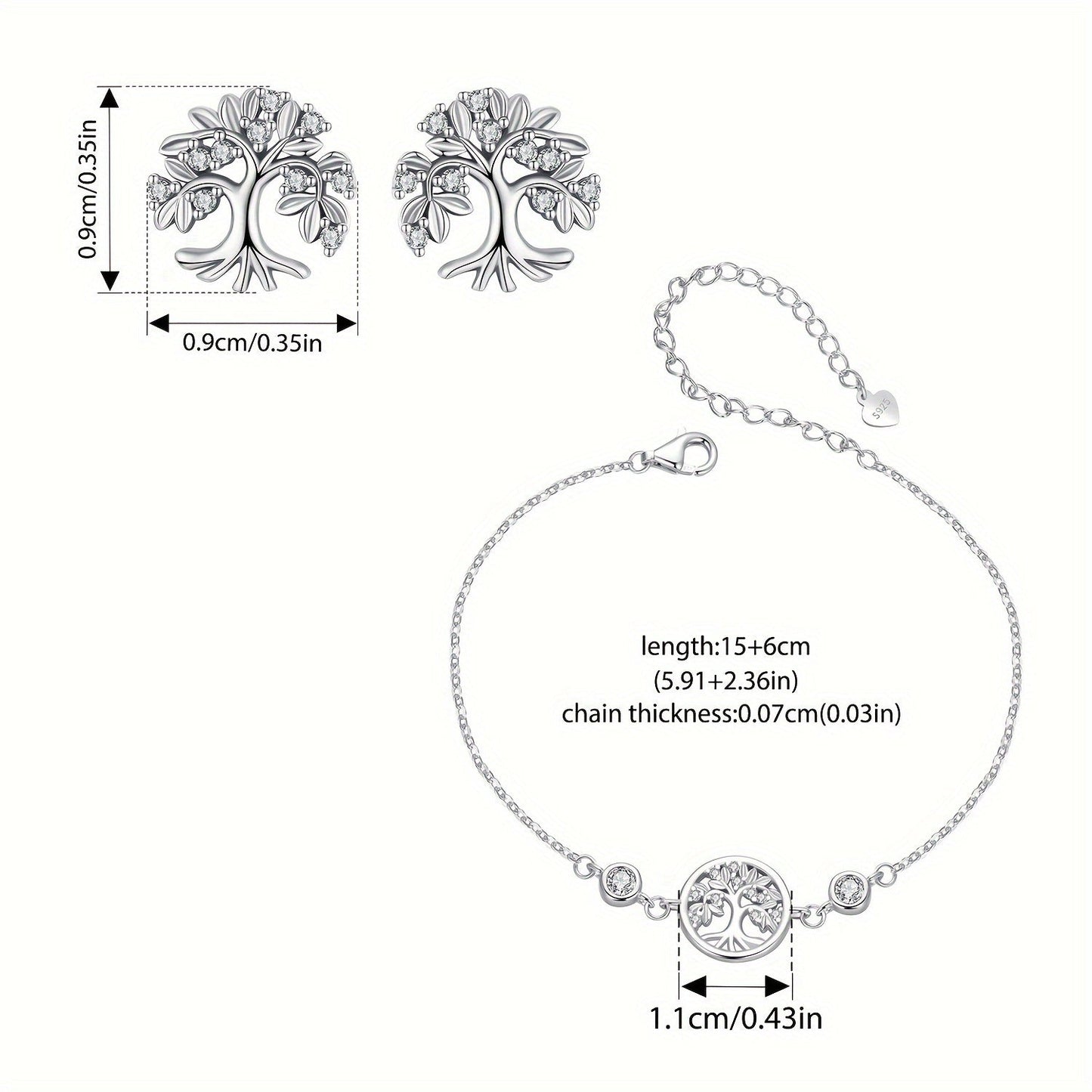 Sterling Silver Plated Tree of Life Necklace with Synthetic Zirconia September Birthstone - Perfect for Parties, Vacations, and Father's Day. Sexy and Cute Style, Ideal for All Seasons.