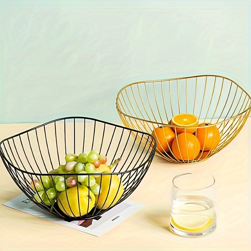 1pc Geometric Fruit Basket, for Living Room Coffee Table