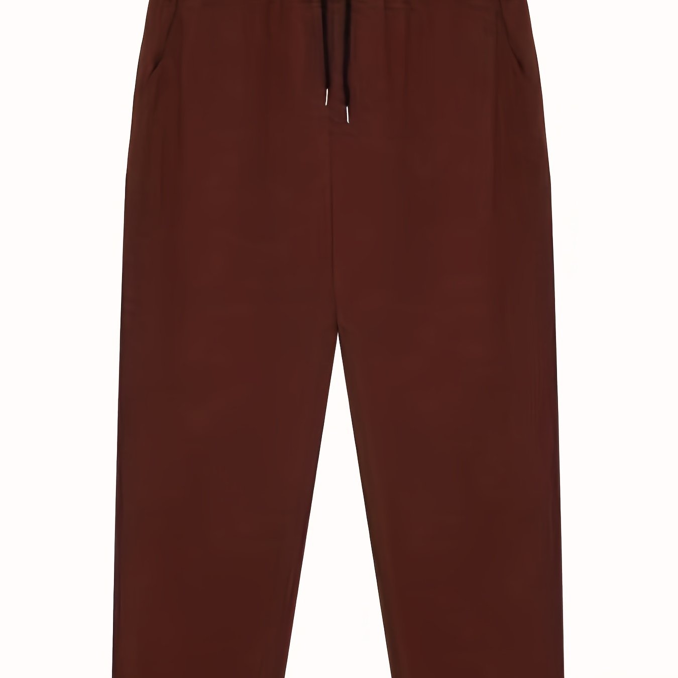 Oversized solid pants for plus size men, perfect for spring/autumn casual sports fashion