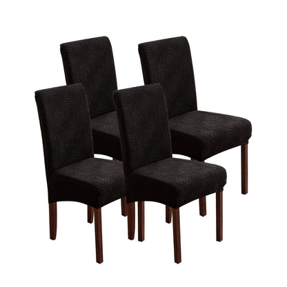 4 pieces of stretch dining chair slipcovers for home decor protection.