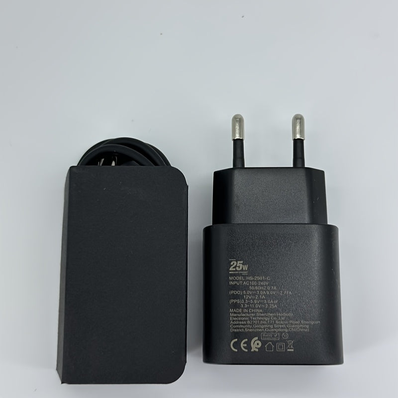 Samsung Galaxy S23 Ultra, S22, Note 20, S24 Fast Charging Plug 25W PD USB Type-C Charger