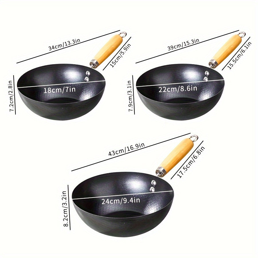 Small iron pan, ideal for single servings, with a non-stick surface, suitable for gas stoves, and small kitchen tools.