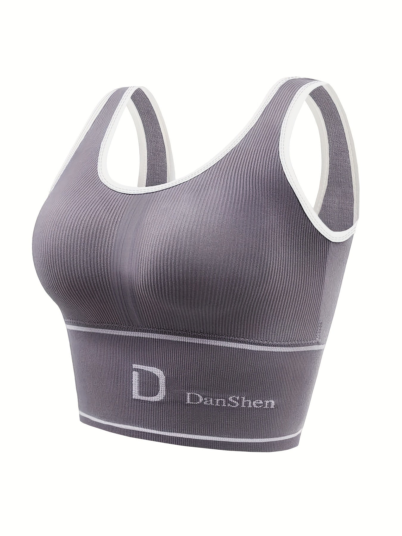 4-piece set including a wire-free sports bra with full coverage and high elasticity, suitable for yoga and running.