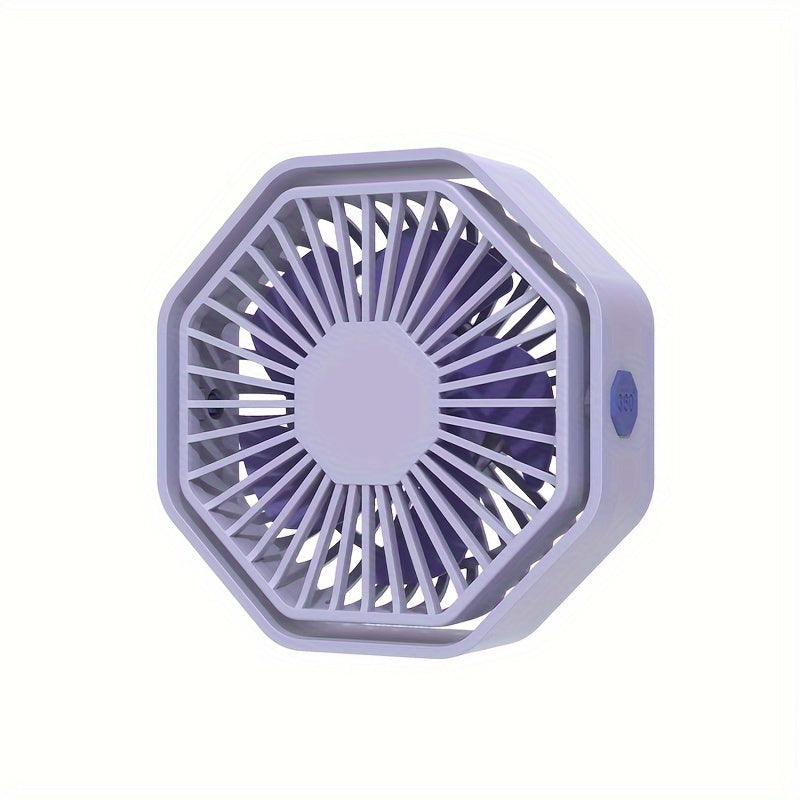 Introducing the innovative 2024 USB Hexagonal Fan that allows for customizable placement at various angles. This fan boasts powerful airflow, effortless manual rotation, three adjustable speeds, and a sleek portable design perfect for any desktop. With