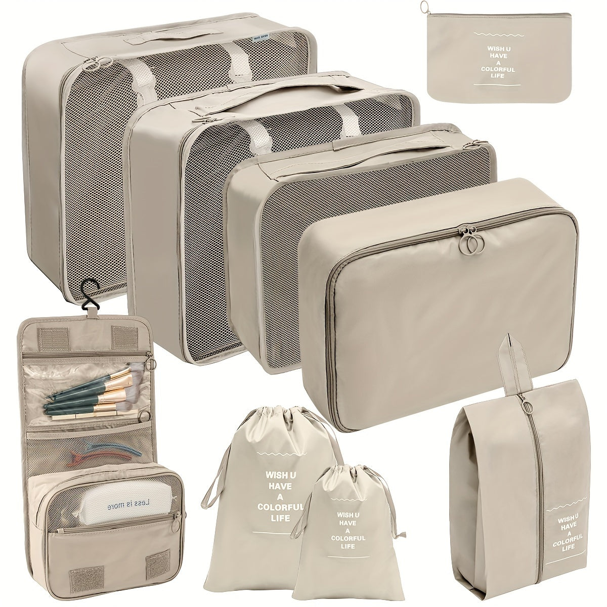 9 lightweight travel packing cubes for efficient luggage organization.