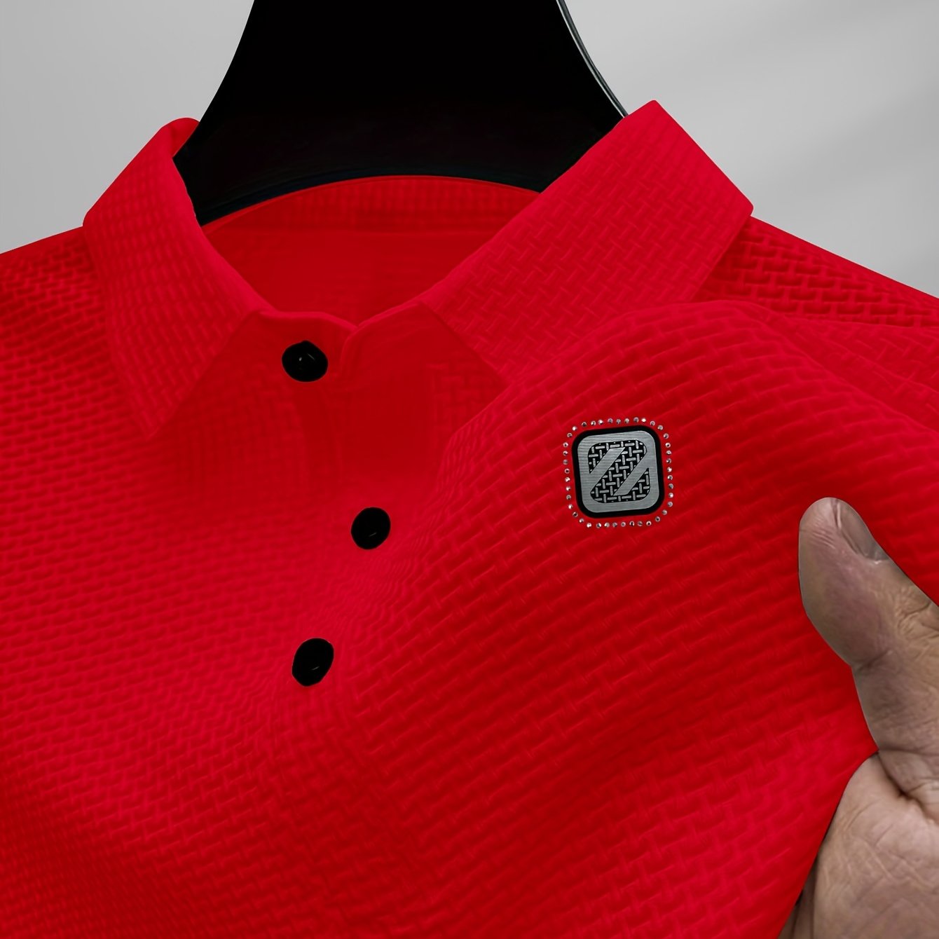 Men's Quick-Dry Nylon Shirt - Logoed, Breathable and Moisture-Wicking for Golf, Gym, and Casual Wear.