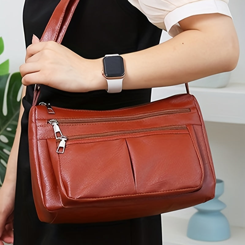 Stylish Crossbody Bag with Spacious Capacity, Ideal for Fashionable Moms on the Go