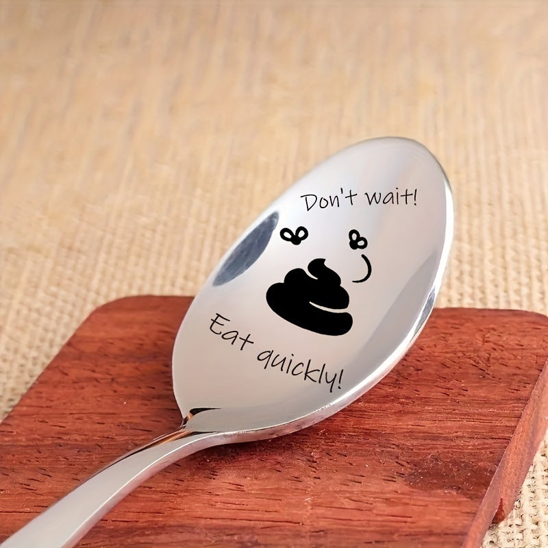 An intricately carved stainless steel spoon, perfect for gifting to any friend. This versatile spoon can be used for coffee, jam, peanut butter, soup, and more. Makes a great birthday or friendship gift.