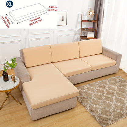 Classic Stretch Sofa Cover, Elastic Band Slipcover for Armchair to Sectional Sofas, Machine Washable Polyester and Spandex Blend, Fits Single to Four Seater Couches.