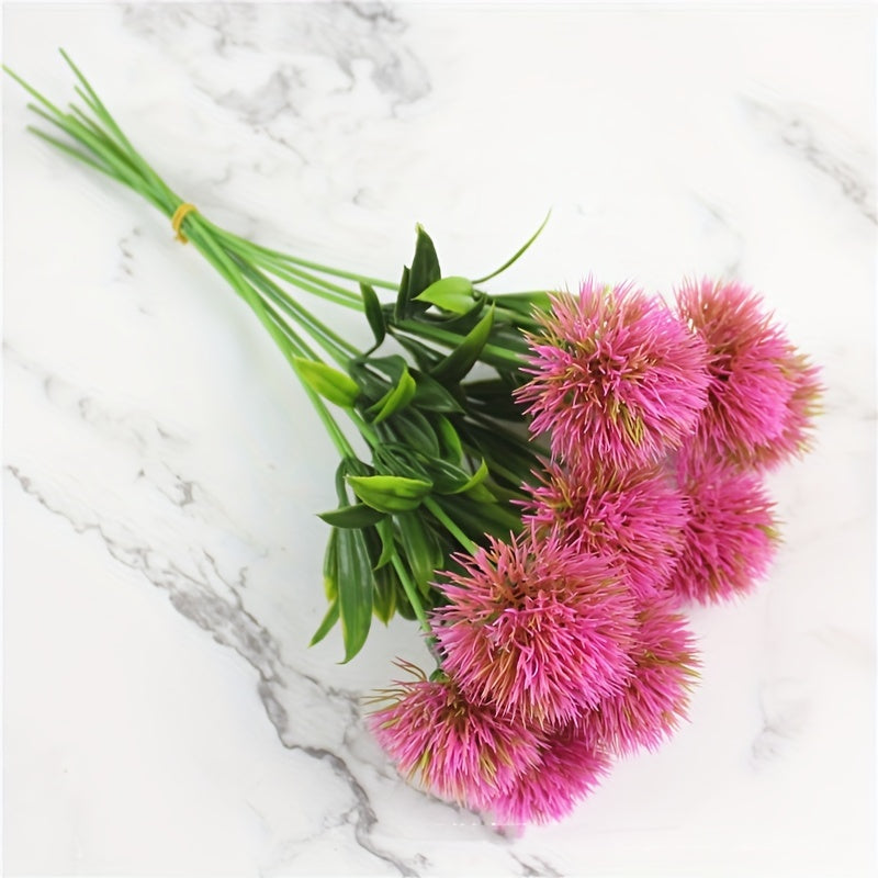 5-10pcs Dandelion artificial flowers for home or wedding decor.