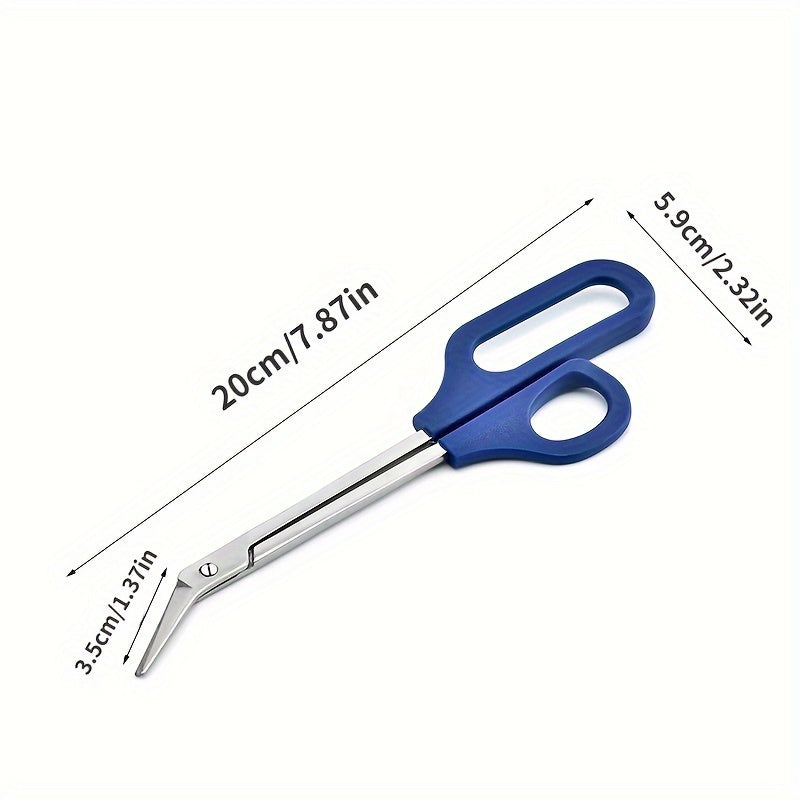 Ergonomic toenail clippers with long handles for precise trimming of thick nails.