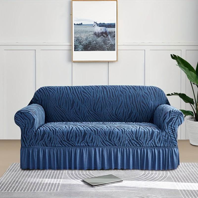 Dustproof sofa slipcover for all seasons, universal fit for couches, protects furniture in home decor.